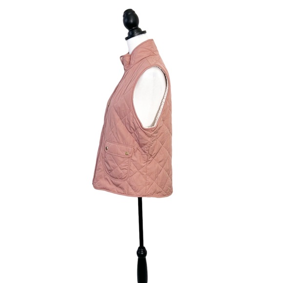 Women's Blush Pink Reversible Vest - Picture 2 of 6